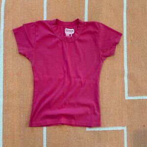 Big Bud Press Baby Tee Hot Pink